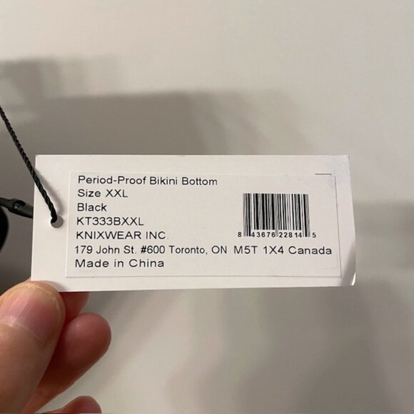 NWT Kt by Knix Black Period Proof Bikini Swim Bottoms Size XXL - Picture 10 of 12